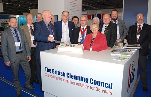 The BCC celebrated its 35th anniversary at the Cleaning Show with a special commemorative cake.